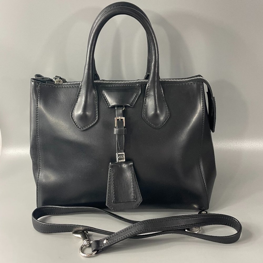 Gianni Chiarini Black Leather Handbag/Crossbody Bag